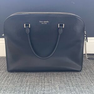 Kate Spade Black Leather Laptop Bag